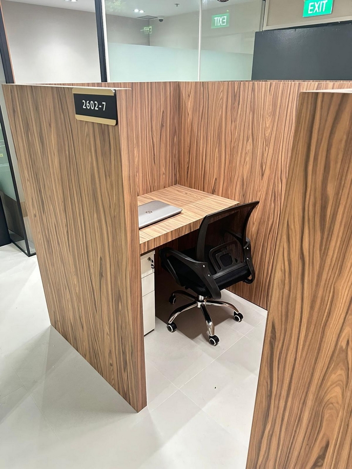 Space 2602-5, 2602-6, 2602-7 and 2602-8 individual office booths