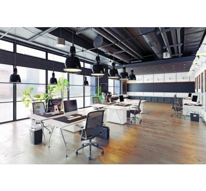 Coworking space compared with serviced office
