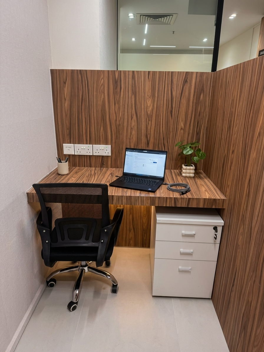 Individual private office booth